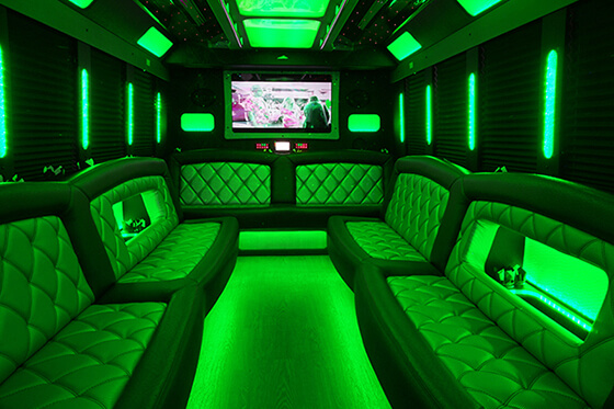 party bus with bar space