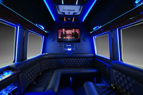 Party van with dance hall