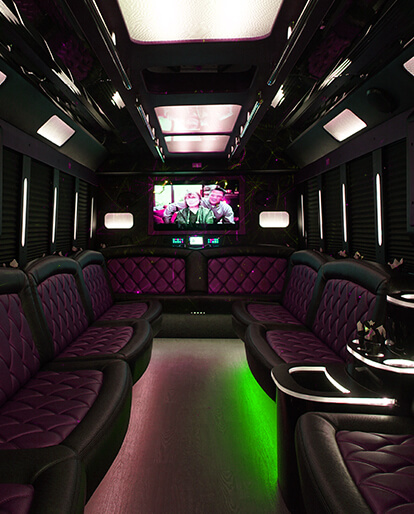 wedding limo bus